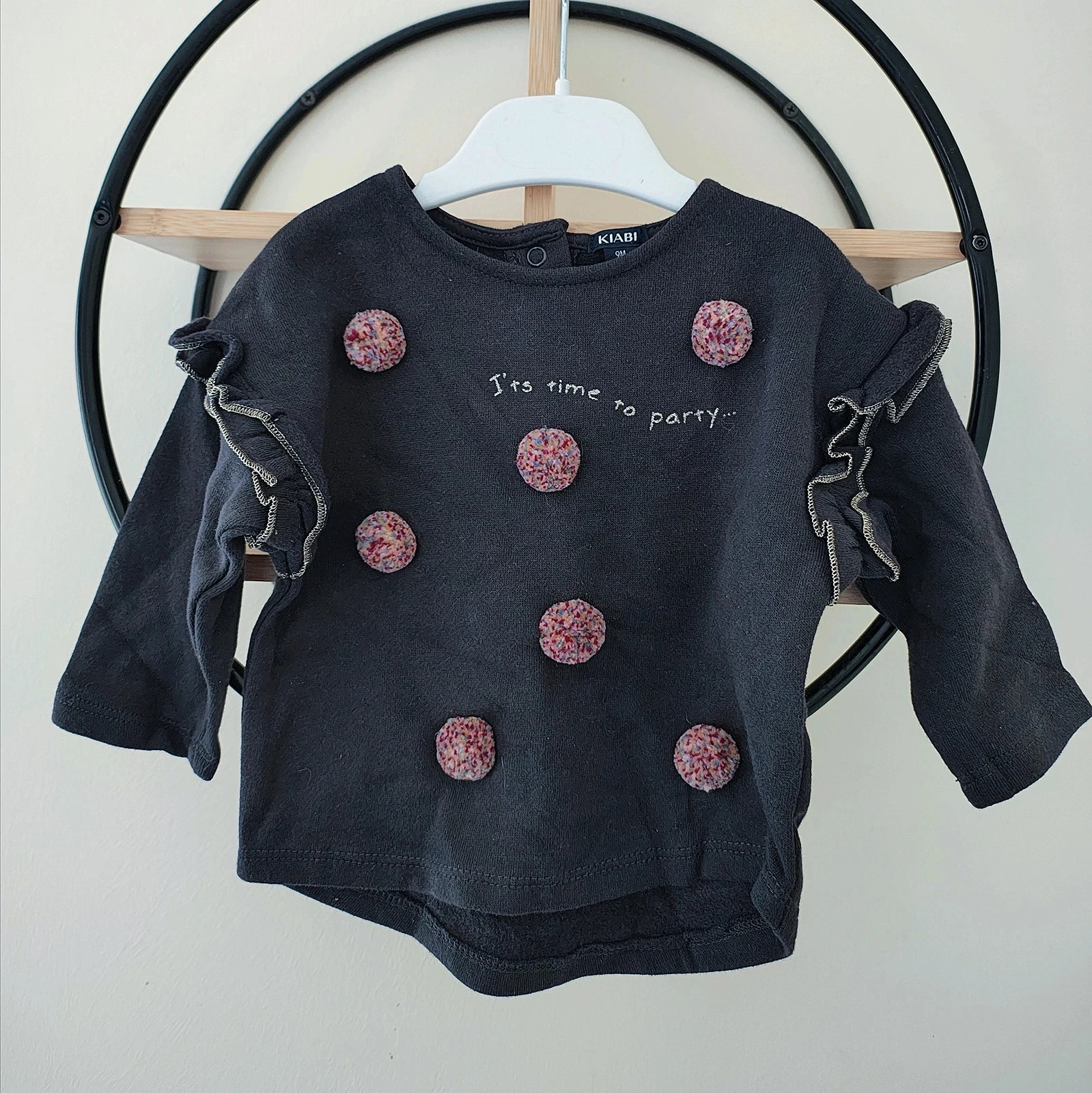 9 mois pull sweat pompom kiabi